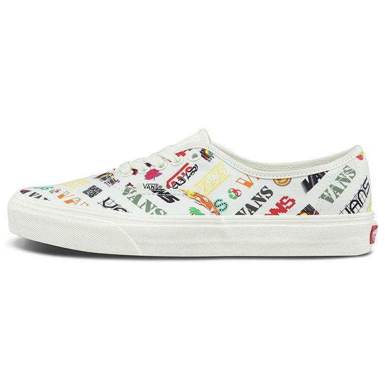 Vans Оригинальные дышащие легкие низкие повседневные кеды для скейтбординга унисекс Белый Мультиколор VN0A348A3Z2