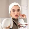 Elastic Muslim Underscarf Long Tail Square Headscarf New Islam Turban Cap  Muslim Women