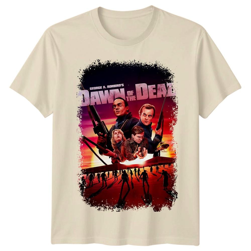 Dawn Of The Dead 1978 Movie Poster Inspired Tshirt Retro 80s Tee