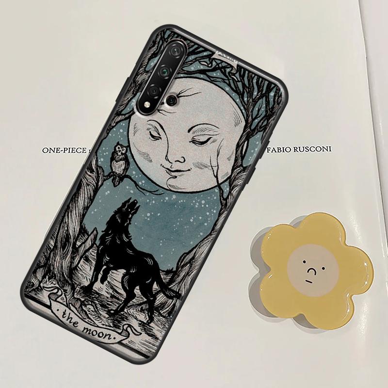 Чехол для таро с изображением луны ведьм для Huawei P40 Lite P20 P30 Pro Mate 20 Lite Nova 5T P Smart 2021 2019 Honor 50 Cover