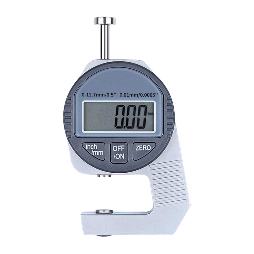 Цифровой толщиномер 0-12,7 мм/0,5 дюйма Большой ЖК-дисплей Электронный микрометр 0,01 мм Индикатор измерения толщины