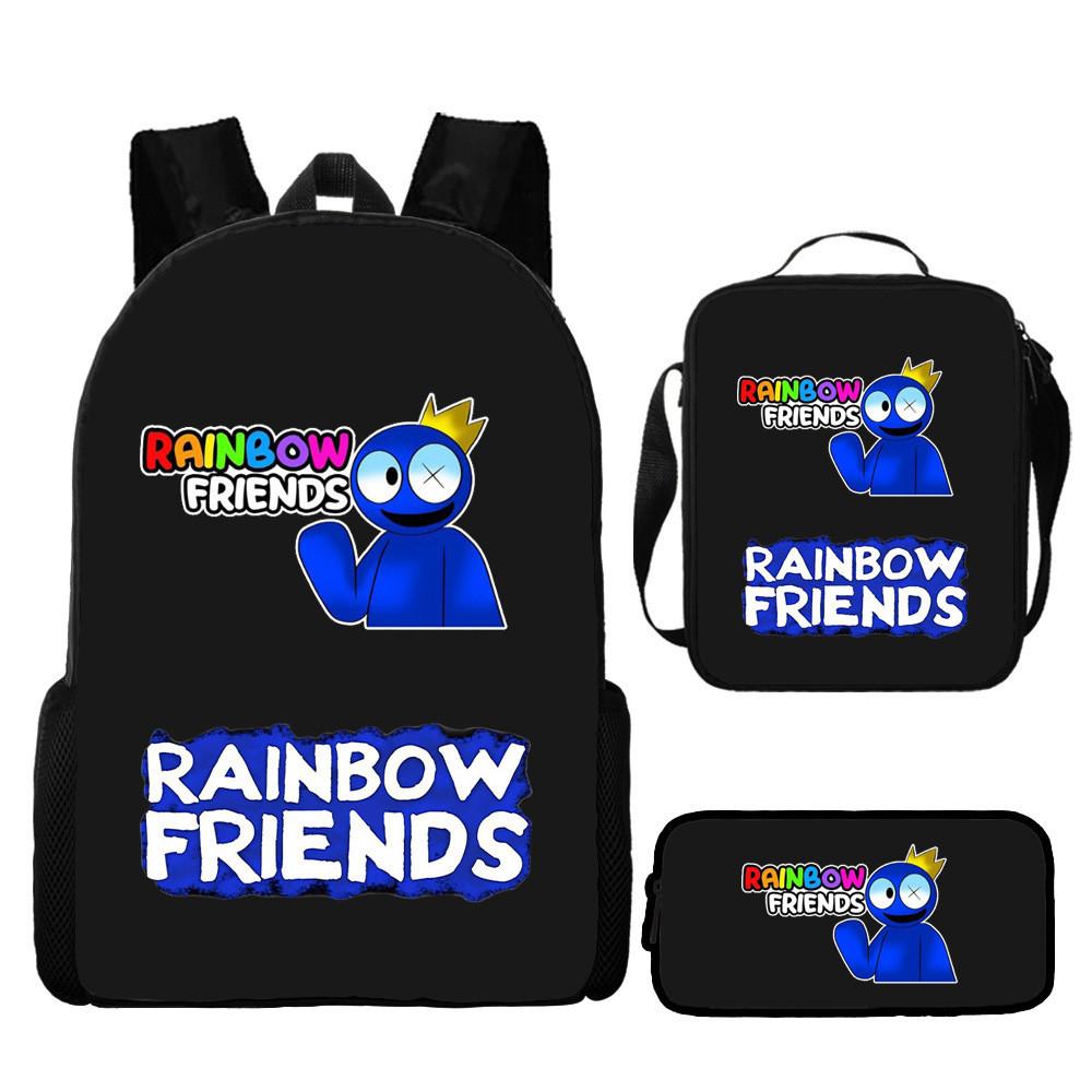 Детский дорожный рюкзак Rainbow Friends из прочного материала в модном уличном стиле для подростков