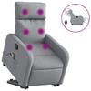 VidaXL Fauteuil Inclinable de Massage Électrique, Chaise de Relaxation avec Dossier et Repose-pied Réglables, Siège de Salon 3206726