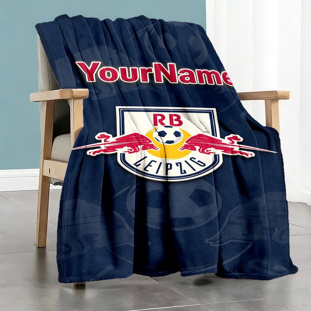 Rb Leipzig Personalized Text Blanket Throw Customizable Blanket Soft Warm Cozy Versatile For Sofa Living Room Office Chair Nap For All Occasions