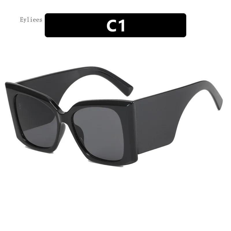 Designer Fashion Oversized Sunglasses for Women Vintage Big Frame Gradient Sun Glasses Female Shades Oculos De Sol