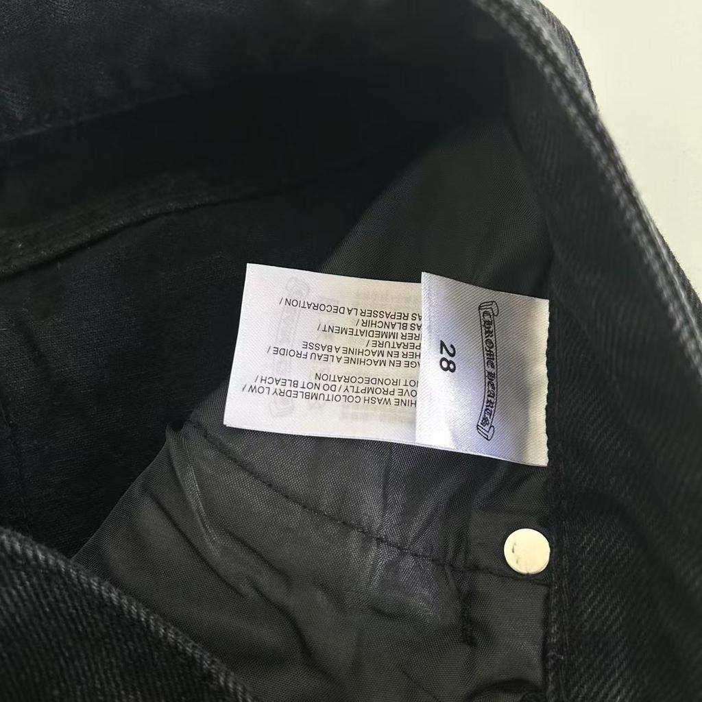 9930 CHROME HEARTS Мужские и женские модные джинсы в американском стиле с тканевыми нашивками, повседневные и модные брюки в стиле хай-стрит