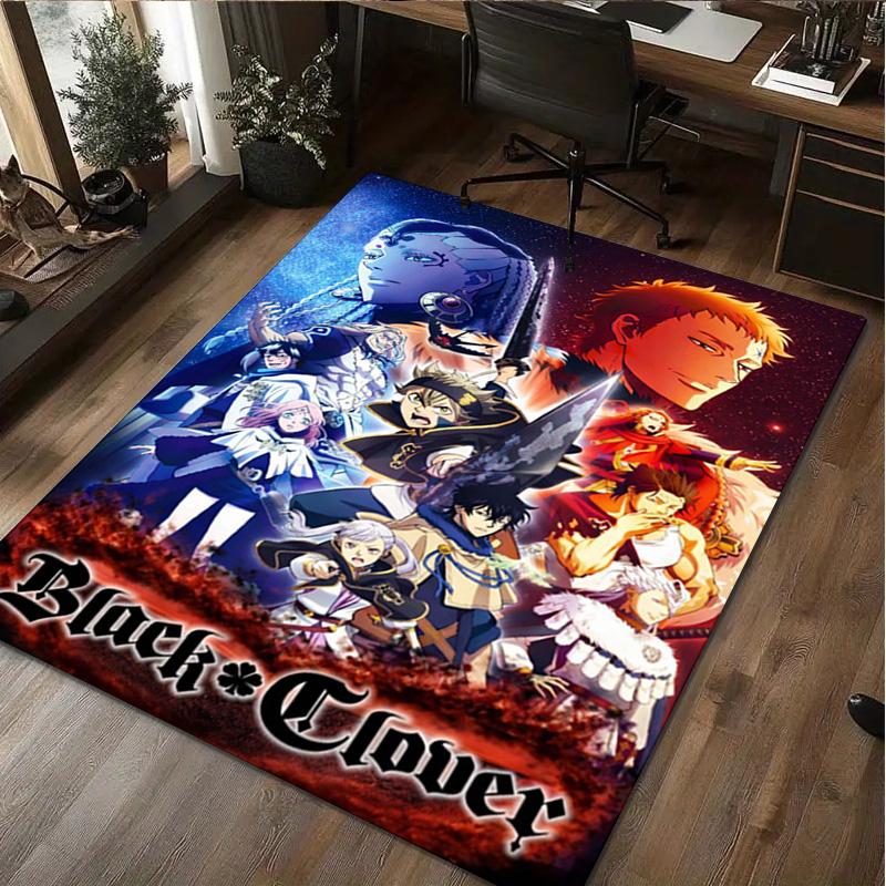 Black Clover: Magic Battle Home carpet Office Decorative Carpet For Living Room Bedroom Door Mat Floor Rug Computer Chair Area Rug