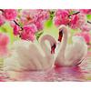 DIY 5D Diamond Painting Swan Animal Mosaic Full Round Diamond Embroidery Landscape Lake Rhinestone