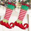 Decorative Elf Style Candy Bag Hanging Elf Christmas Stockings  New Year