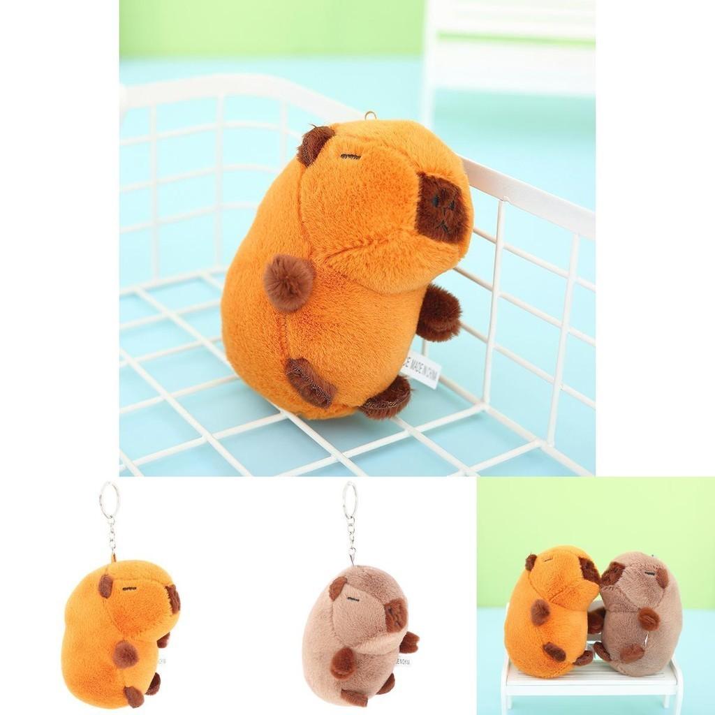 Adorable Capybara Plush Keychain Soft And Cute Cross-border Bag Charm