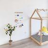 Macrame Rainbow Wall Hanging for Nursery Room,Rainbow Hanging Photo Display with Pom Pom Ball ,Wood