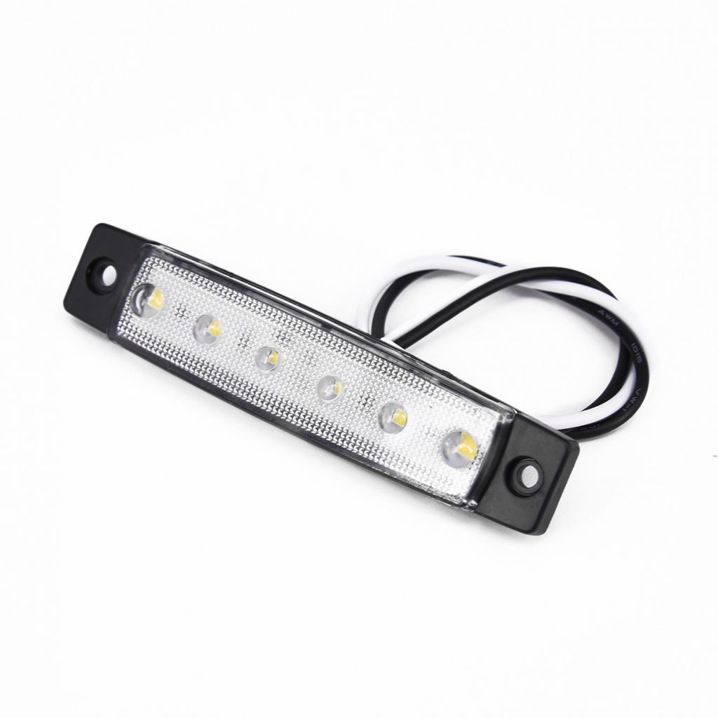 12V Автомобильный боковой габаритный фонарь Прицеп Грузовик Лодка Индикатор Светодиодная лампа Белый задний фонарь