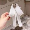 Crystal Rhinestone Ribbon Bowtie Brooch Black Bow Tie Brooches  Dress Shirt Accessories