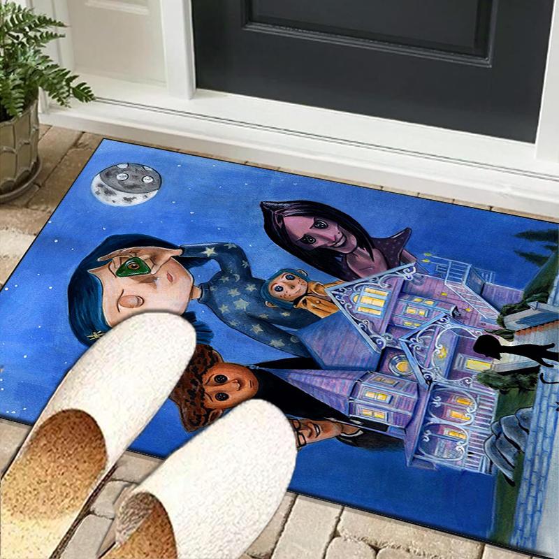 Moonlit Mystery Cora-line Office Rug Chair Mat, Game Carpet, Suitable for Front Door, Bedroom, Living Room, Desk, Holiday Gift