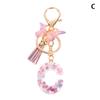 A-Z Dreamy Sequin Letters Keychain For Women Tassel Butterfly Pendant Initial Keyring Purse Suspension Bags Charms Car Key Chain