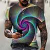Brand Men's Summer Short-sleeved Technology Empty Digital Information 3d Printed T-shirt Harajuku Fashion Size 6XL