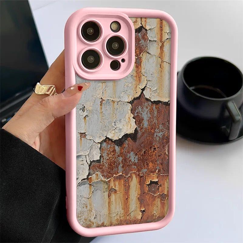 Ретро-чехол из ржавого железа для Samsung S24 S23 S22 Ultra Plus S21 A55 A54 A53 A52 A25 A15 A14 5G, мягкая противоударная крышка