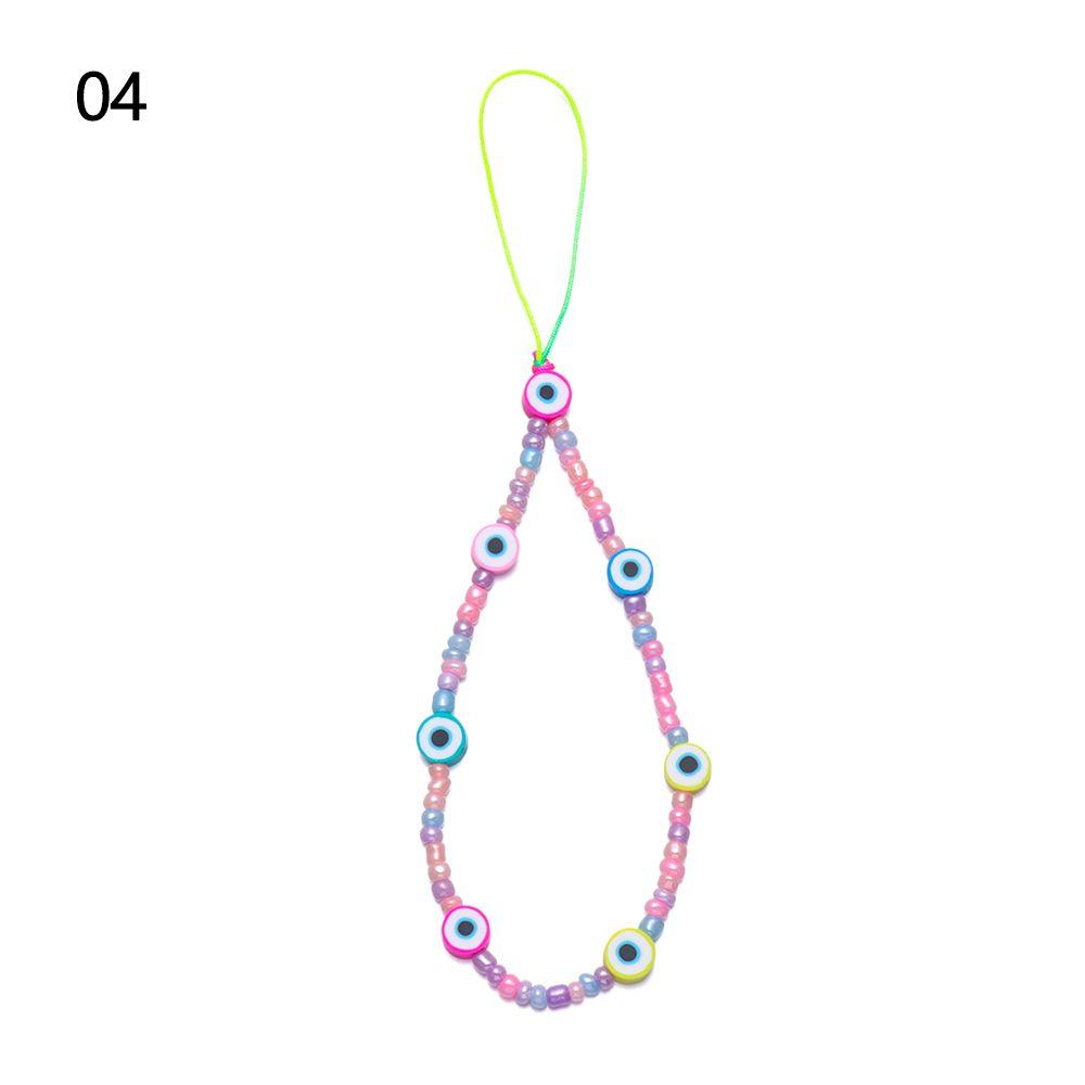 Pearl for Keys Pearl Rope Phone Case Hanging Cord Phone Lanyard Mobile Phone Chain Soft Clay