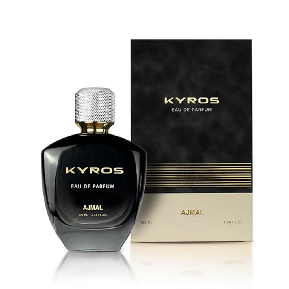 Ajmal Kyros Perfume | 100ml  | Long Lasting Oriental Woody Scent with Spicy, Amber & Musky Notes | | Daily, Office, Perfume for Man & Woman