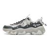 Fila Fluid 5 Кошачья лапка 5.0 Ткань Синтетическая кожа Удобные Универсальные Прочные Низкие Повседневная обувь для образа жизни Мужские кроссовки Белый Серый F12M422103FSV