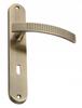 Interior door handle, antique brass