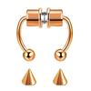 Magnetic False Nose Ring Horseshoe Ring Titanium Steel Artificial Nose Ring Non-perforated Nose Hoop Ring Piercing Jewelry