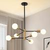 Creative Iron Chandelier: Modern Living Room, Bedroom, or Dining Room Ceiling Lamp