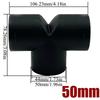 42/60/75/90mm Air Vent Y T Flat Piece Ducting Pipe Outlet Exhaust Joiner Splitter For Webasto Eberspaecher Diesel Parking Heater