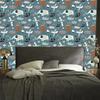 Wallpaper Elephants, planes and clouds in Scandinavian style 50x1000