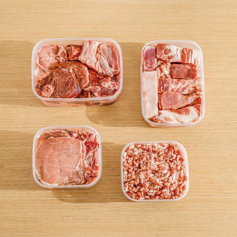700-1400 мл Холодильник Ящики для хранения продуктов Замороженное мясо Ящики для хранения свежих продуктов Портативный контейнер для хранения фруктов Кухонные принадлежности