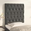 Maison Exclusive - Tête de lit Gris foncé 80x7x118/128 cm Velours