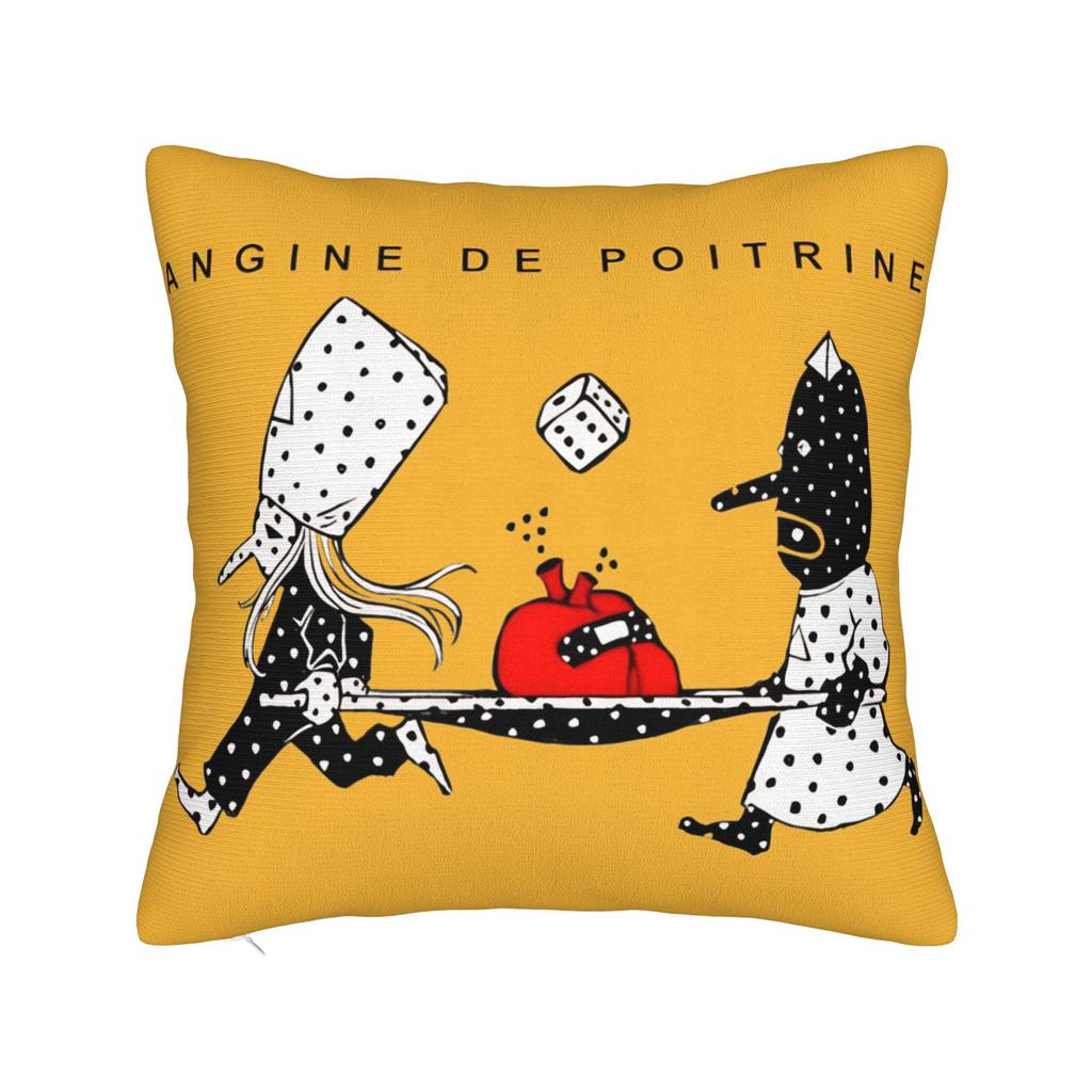 Angine De Poitrine Square Pillow Covers Polyester Car Sherpa Mantra Cushion Cover Cute Decor Throw Pillow Case