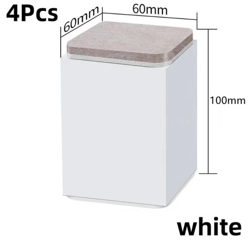 4Pcs Heavy Furniture Heightening Foot Pad Sofa Bed Table Chair Wear Resistant Anti Slip Carbon Steel Riser Floor Protector
