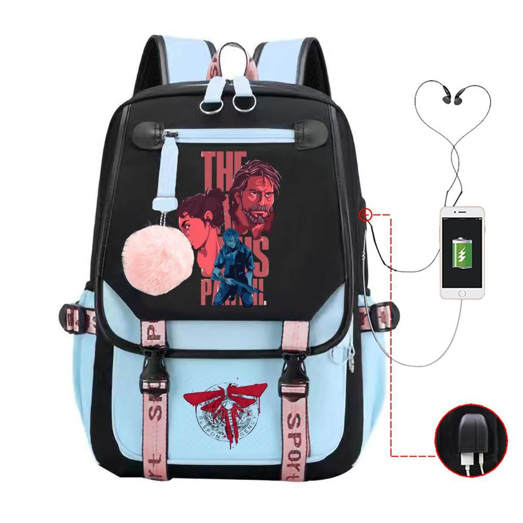 The Last of Us Printed Youth Leisure Travel Backpack Multifunctional Student School Bag