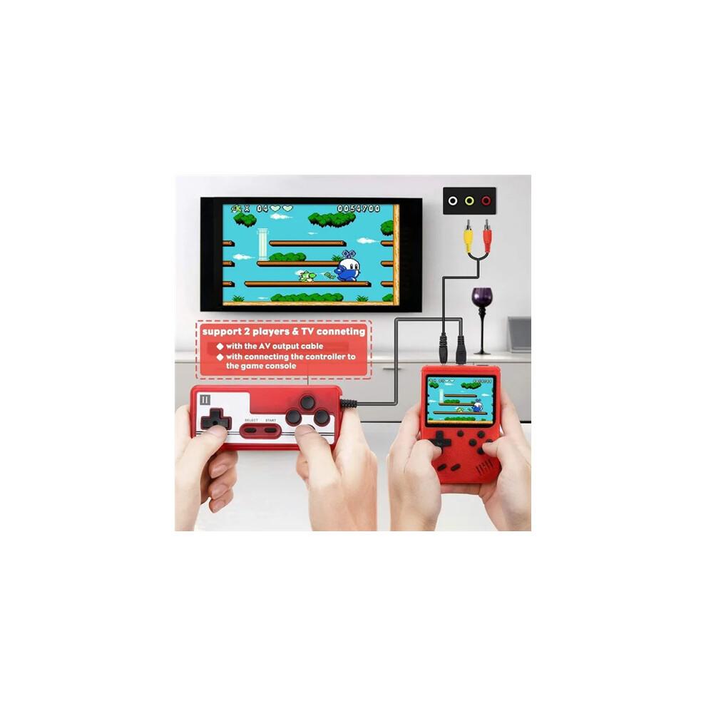 (Red) Handheld Game Console 400 Built-in Games Toy Kids Gift Christmas
