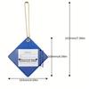 1pc Multiple Color Square PU Luggage Tag – Luggage Check-in Tag, Chain Information Tag for Boarding Passes