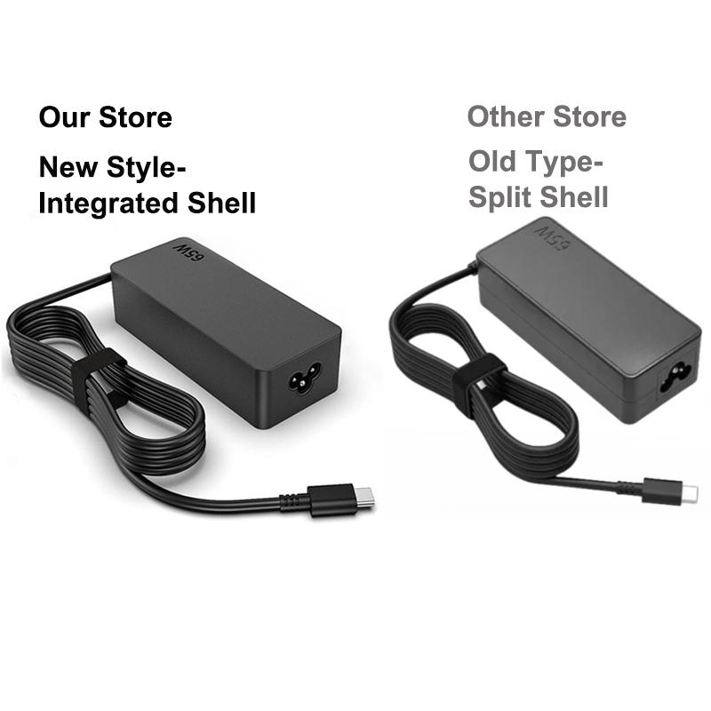 65W 20V 3.25A USB C Laptop Charger Adapter for Lenovo ThinkPad Hp Chromebook Yoga Huawei Xiaomi ASUS Type C Fast Power Supply
