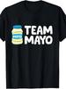 Men's Mayo Pot Pattern T-shirt Humor Team Mayo Design Soft Breathable Fabric Short Sleeve Casual Machine-washable Love M