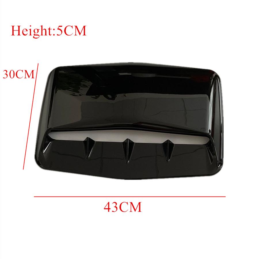 Новый черный АБС пластик Универсальный декоративный воздухозаборник на капот автомобиля