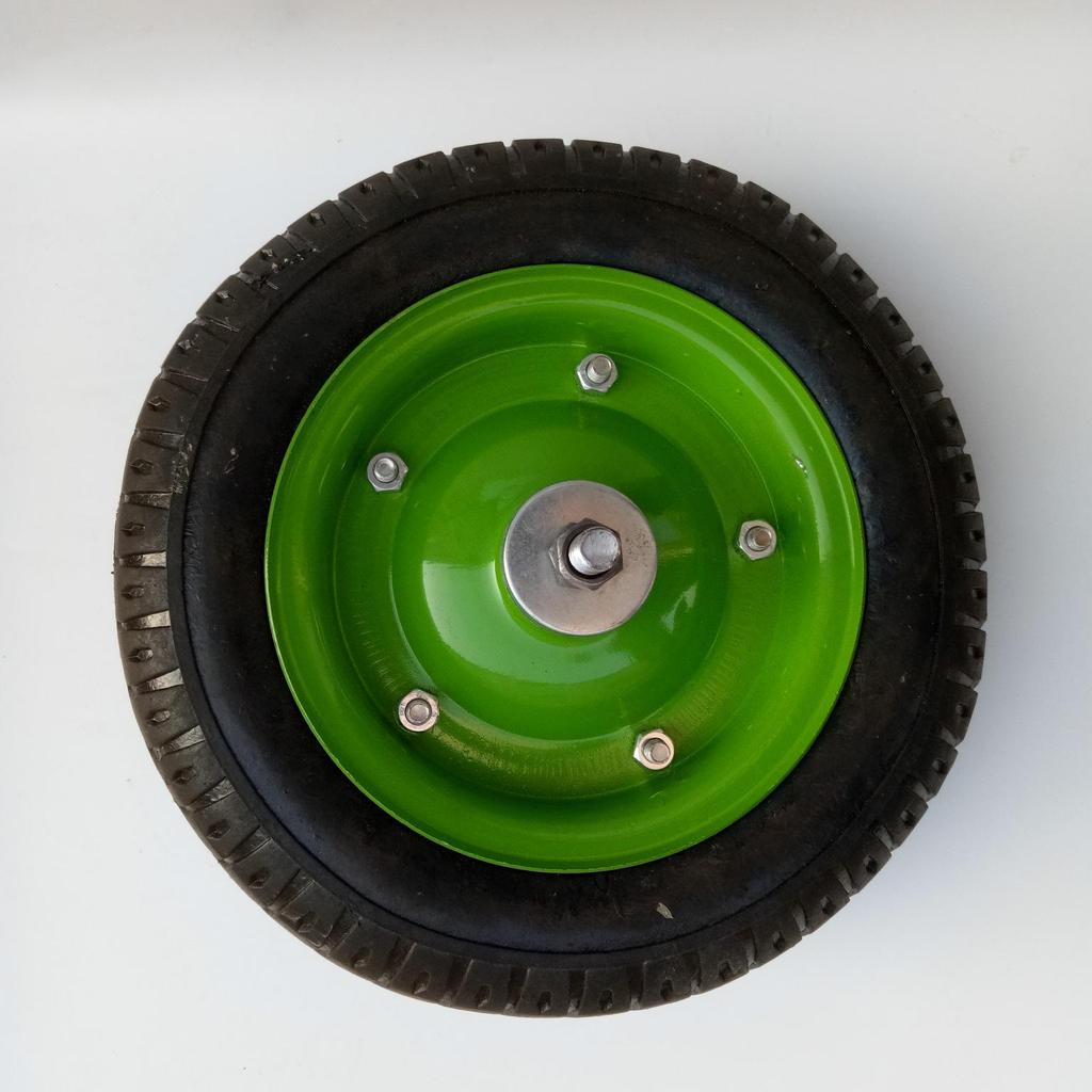 Caster Solid Pneumatic Wheel 400-8: Single Mining, Carriage, Tail, Industrial, Plate, Through-Axle Wheel