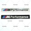 3D Aluminum Alloy Car Emblem for BMW M Performance