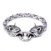 Men 'S Domineering Stainless Steel Viking Wolf Head Bracelet Bracelet Byzantine King Chain Bracelet For Trade And E -Commerce