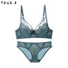 DKGEA Women Ultrathin Sexy Underwear Set Plus Size Bra Lace
