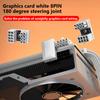 ATX GPU VGA PCIe 8-контактный 6-контактный U-образный угловой на 180 градусов Разветвитель питания для настольной видеокарты Графический адаптер GPU