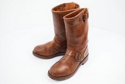 Сделано в Испании / Мотоботы Sendra из плотной кожи коричневого цвета /22,5 см/ Рант Goodyear / Маслостойкие(ИСПОЛЬЗОВАЛ)