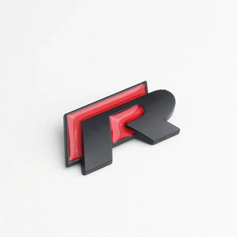Volkswagen R-Line Car Front Grille Emblem Rear Trunk Badge Sticker for Polo Passat B5 B7 Golf 3 4 Jetta Touareg CC Beetle RO4