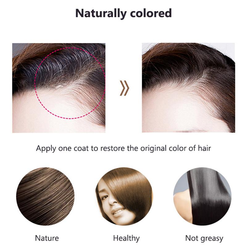 Черно-коричневая одноразовая помада, краска для волос, консилер для корней волос, палочка для краски, временно покрытая белой краской для волос
