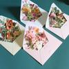 3D Pop-up Greeting Cards with Envelope Handwritten Blessing Message Card Wedding Party Invitation