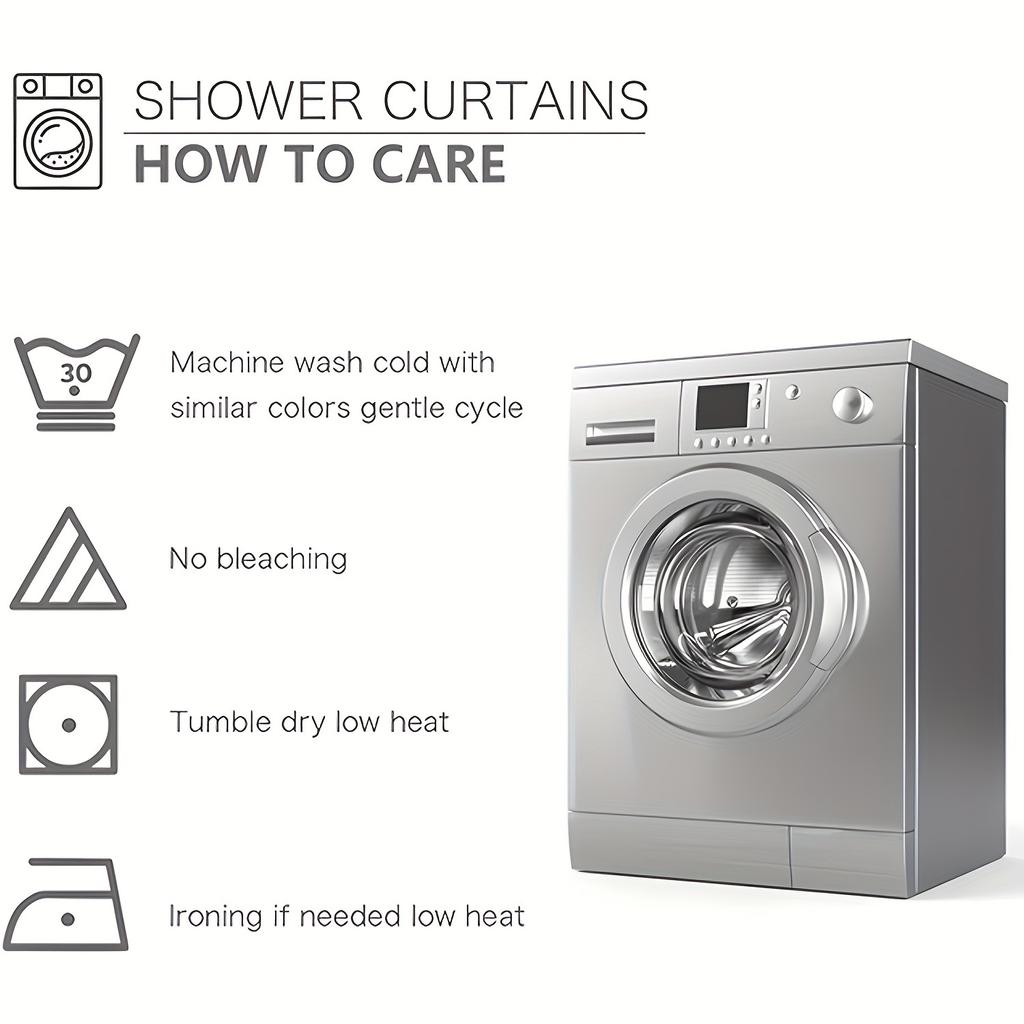 4pcs Vintage Red Truck Christmas Pattern Waterproof Shower Curtain With 12 Hooks Non-Slip Bathroom Rug Toilet U-Shape Mat Toilet Lid Cover Pad