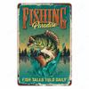 Hisun Tin Sign Camping Family Tin Sign Fishing Vintage Metal Tin Signs for Club Outdoor Hiking Wall Decorative Adventure Explore Retro Plaque